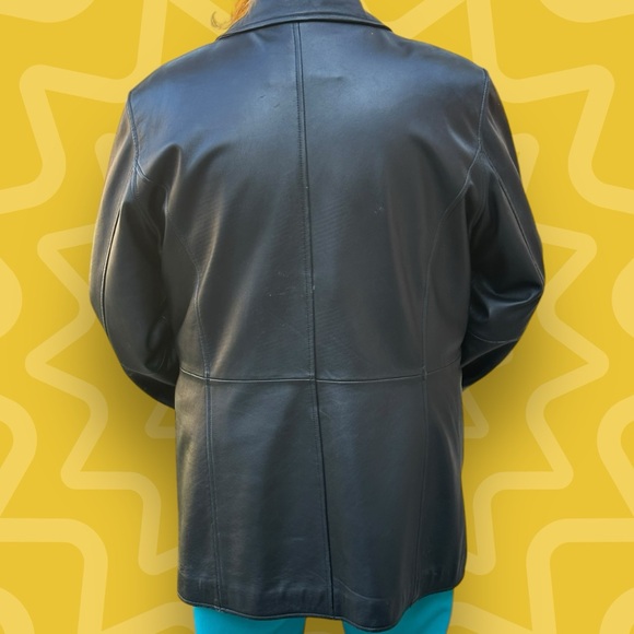 Sonoma Lambskin Black Leather Jacket-Size 1X - Picture 7 of 8